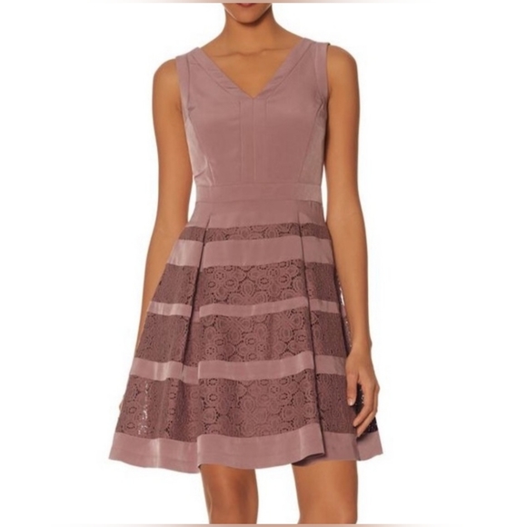 The Limited Mauve Lace Sleeveless Dress sz0 - Picture 1 of 7